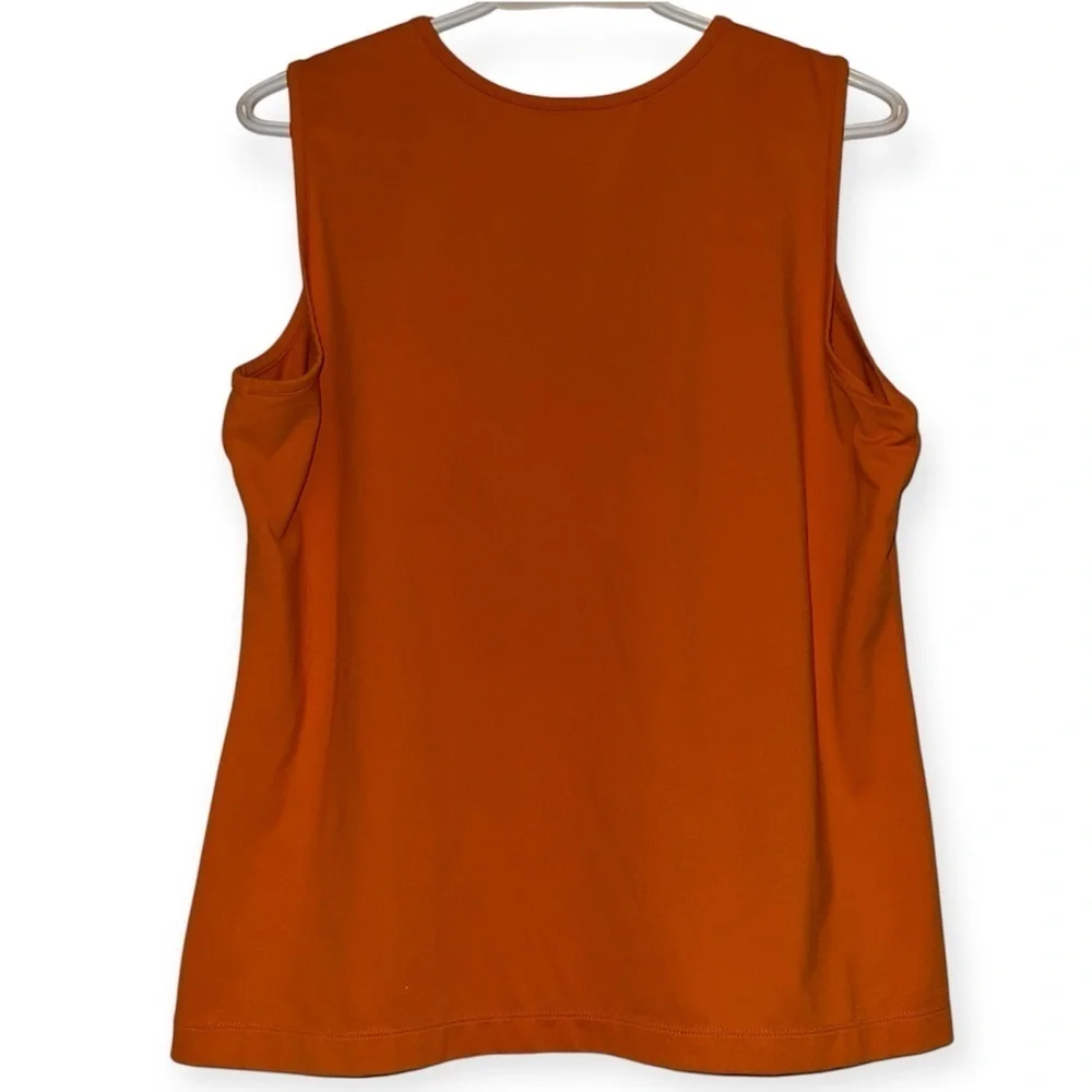 EUC Chico's Burnt Orange Lace Tank Top